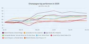Champagne top performing wines 2025